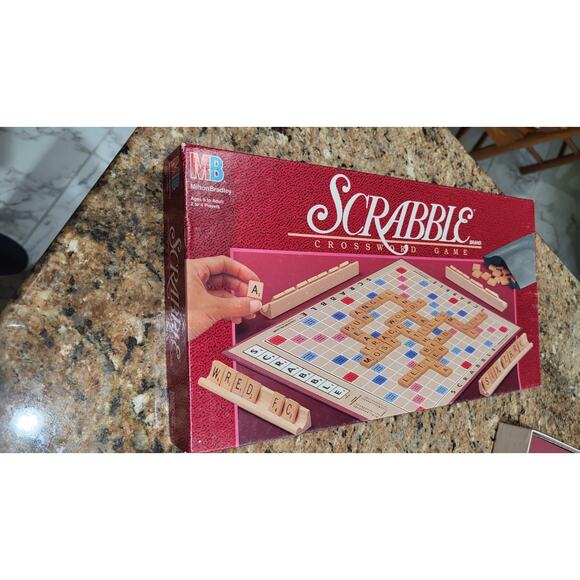 Vintage Milton Bradley Scrabble Crossword Game - 1989 - Picture 11 of 16